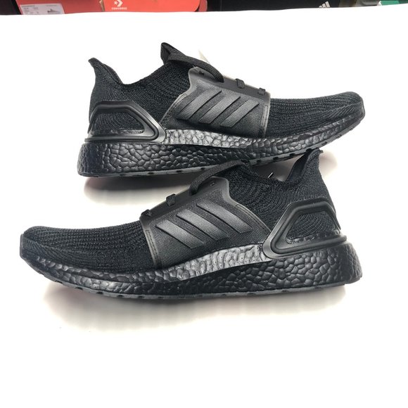 adidas Ultraboost 19 Triple Black Mens Shoes - Picture 3 of 5
